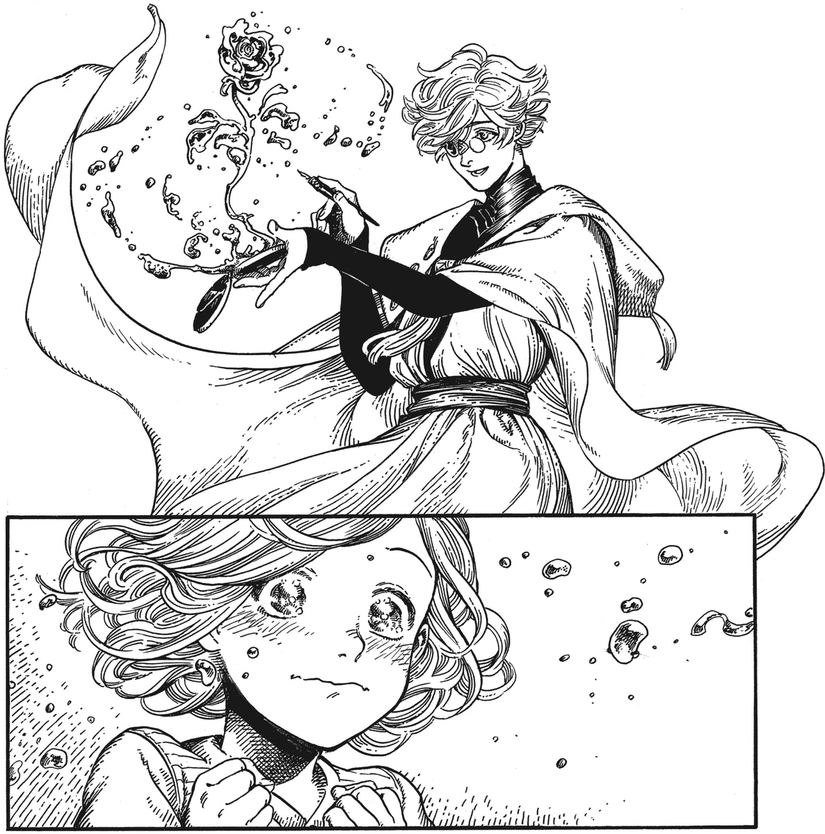 i still havent read witch hat atelier but every time i see this bitch the neurons in my brain that make me go ham for fai make me go ham for this bitch 
