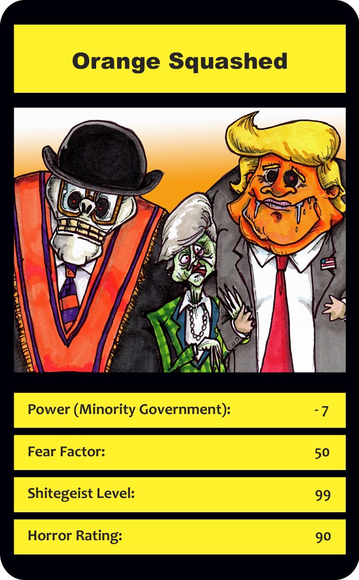 modernhorrorsuk's tweet photo. And bloody hell there’s more. The full Trump “career”. #DrawDonaldTrump @MartinRowson https://t.co/ROmMKoeKW6