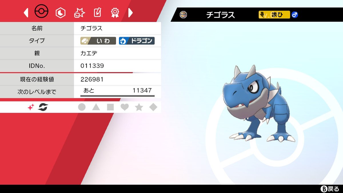 Twitter 上的 カエデ 色違い大好き 諦めなくて良かった 個体値も良いので嬉しい ポケモン剣盾 Nintendoswitch 色違いポケモン チゴラス T Co Oqajlaemax Twitter