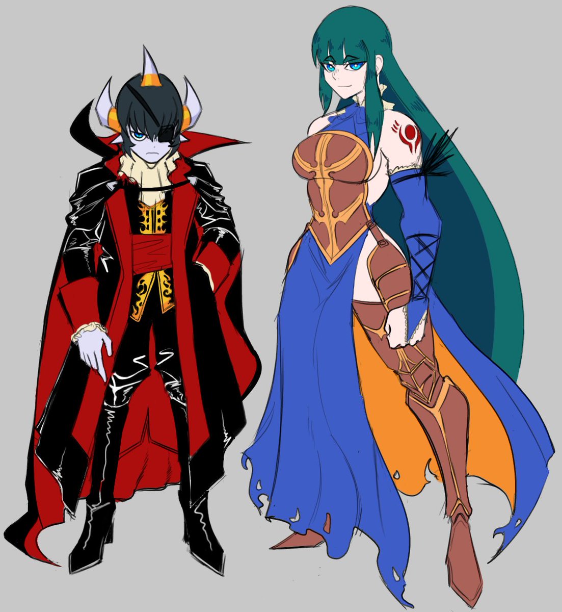 「Evelynn and Star in costume. It's still 」|Chef's open comms - 5/5 slots filledのイラスト