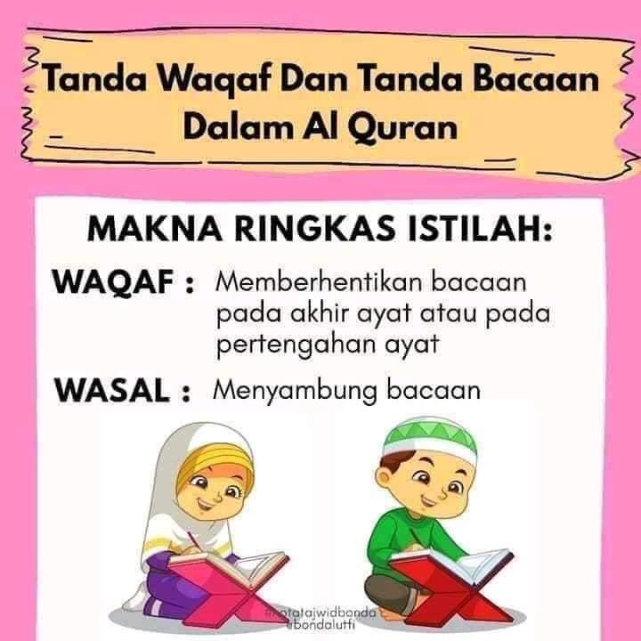 Imits Paka On Twitter Tahukah Anda Dalam Pembacaan Al Quran Ada Tanda Yang Kita Wajib Hentikan Bacaan Waqaf Ada Pula Yang Dilarang Untuk Hentikan Bacaan Dan Ada Pula Menyambung Bacaan Itu Lebih Baik