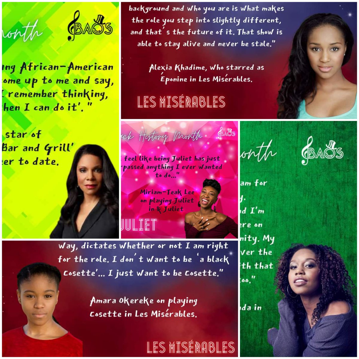 BAOSmusicals's tweet photo. #BlackHistoryMonth may have come to an end for another year, but BAOS' commitment to inclusion and diversity continues. 🖤🤎🤍 https://t.co/6RseuqF3Gs