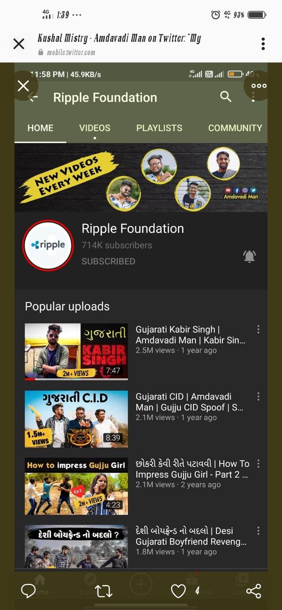 Ajaychamtha1's tweet image. #bringbackamdavadiman @KushalAmdavadi @YouTube @YouTubeIndia @YouTubeCreators @YouTubeFanFest  back to chennal