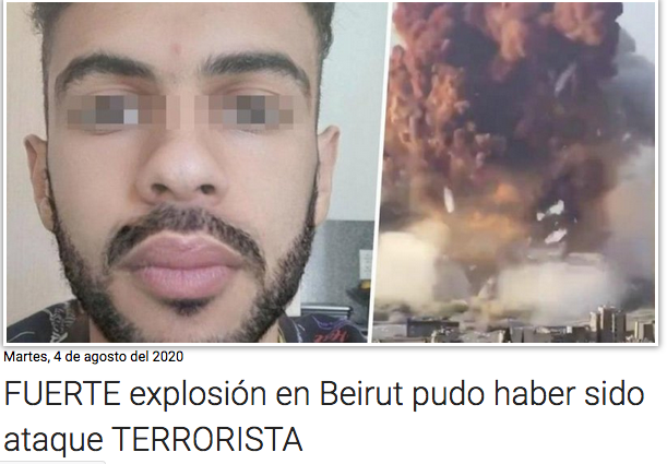 Miquel_R's tweet photo. La ultraderecha usa una foto fake de un señor que reivindicó la explosión de Beirut el pasado mes de agosto y lo acusan de robar bicicletas en el Decathlon de Barcelona. 

Así se fabrica un bulo racista. https://t.co/P8kKyeipx1