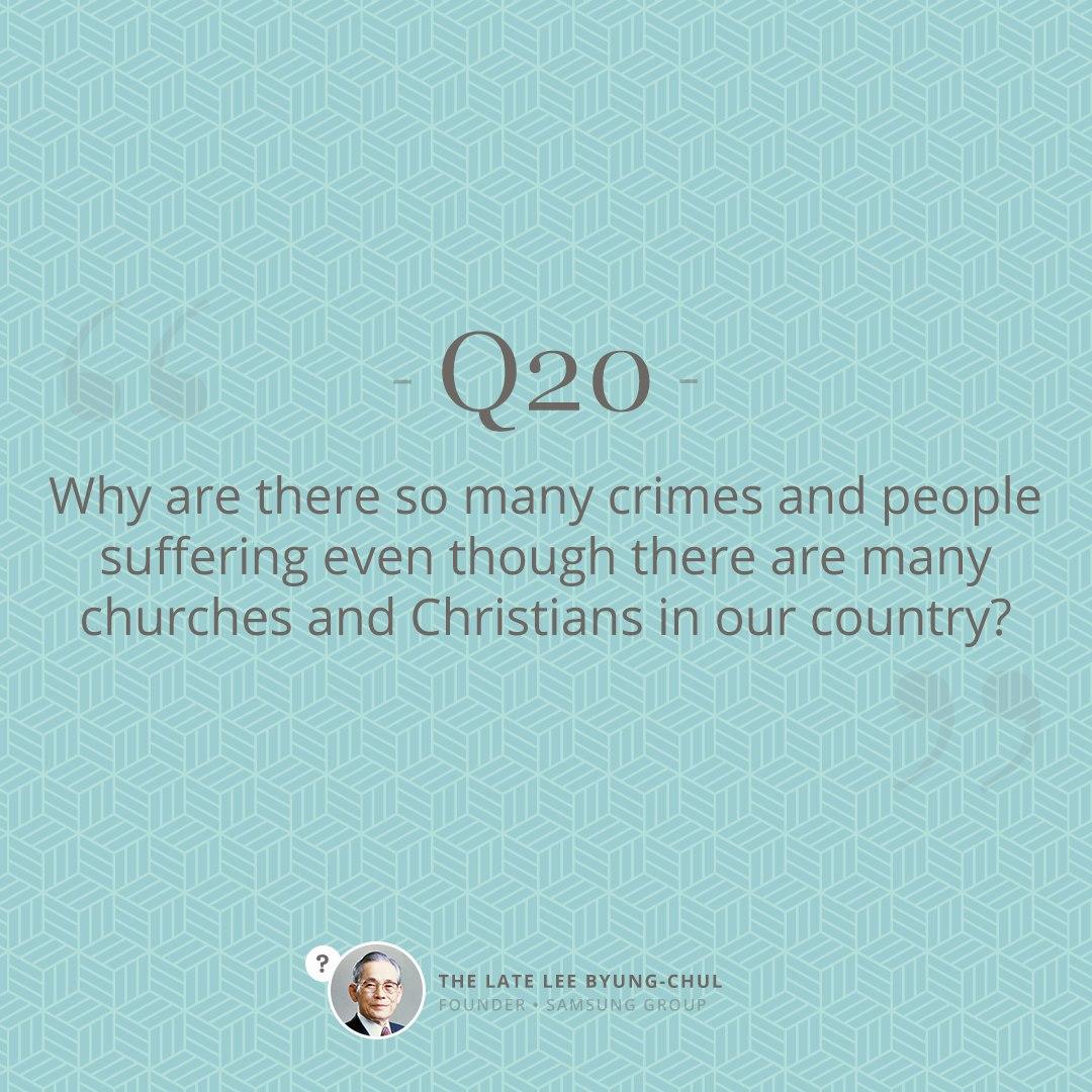 scjchurch_en's tweet photo. #WiseQnA20 Why are there so many crimes and people suffering even though there are many churches and Christians in our country?
Check the #WiseAnswer
#Bible #WiseQuestion #ShincheonjiChurch #God #Religion #Spirit #heaven #belief #Christians #Principle #Creator #world #believer https://t.co/PzdPpk6rtq