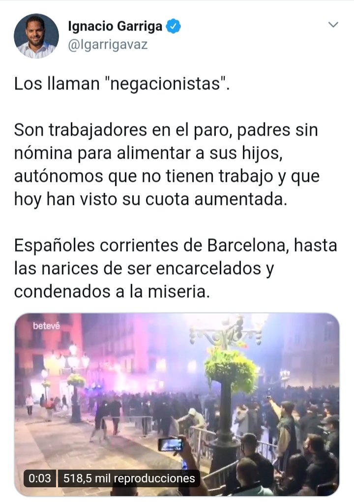 IsaiasLafuente's tweet photo. No sé si es Vox, pero Vox tampoco se aclara. ¿Son menas e izquierdistas saqueadores; españoles en paro, autónomos y padres que no pueden alimentar a sus hijos; honrados ciudadanos de Logroño que se levantan en una España en conflicto? https://t.co/4JdWIEvLZZ