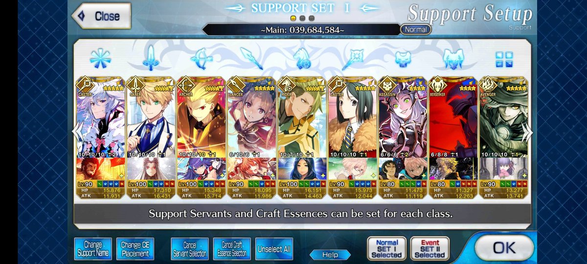  #shiikaplaysfgo support set-up update: Gilgamesh and Edmond Dantes finally 10/10/10  Not here but Skadi also 10/10/10  Now in QP hell again due to this wahahahaI just need SSR Assassin and Berserker soon 