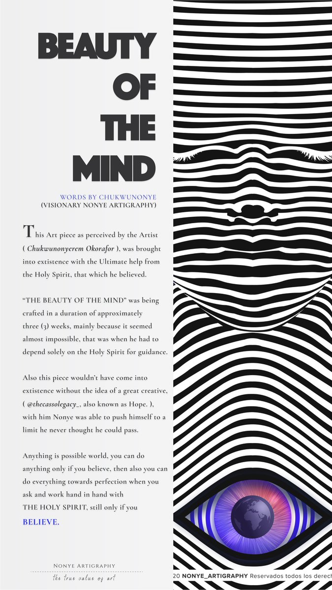 Nonyyye_'s tweet photo. BEAUTY OF THE MIND
This Art piece is my way of telling and showing the world what one can achieve with his mind once you gain control of it.

ORIGINAL LINE ART ILLUSTRATION OF NONYE ARTIGRAPHY

Please Retweet https://t.co/0pvkfknBKM