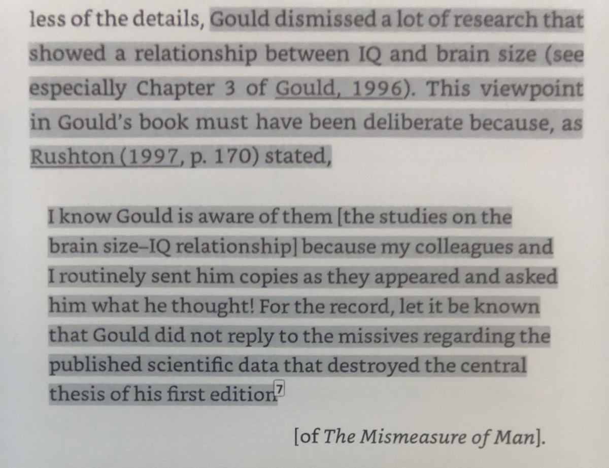 6/ In the Mismeasure of Man, Stephen Jay Gould deliberately ignored evidence showing that there are genetic components of intelligence. #IQ  #IQTest  #intelligence  #books
