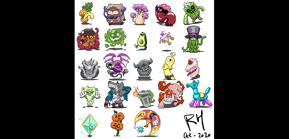 AkiraMuuuu's tweet photo. 2020 Oct Collection
#pixelart #ドット絵 #indiedev https://t.co/barQl9ZCiC
