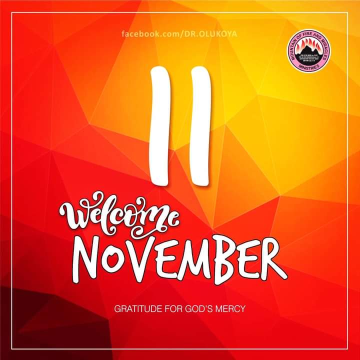 MFMWorldwide's tweet image. Matthew 28:20 - lo, I am with you always, even unto the end of the world.
As you step into the new month of November,
I pray that the Almighty God will count you worthy as a recipient of His Favour and Blessings in Jesus name, Amen.

#HappyNewMonth 
#November2Remember