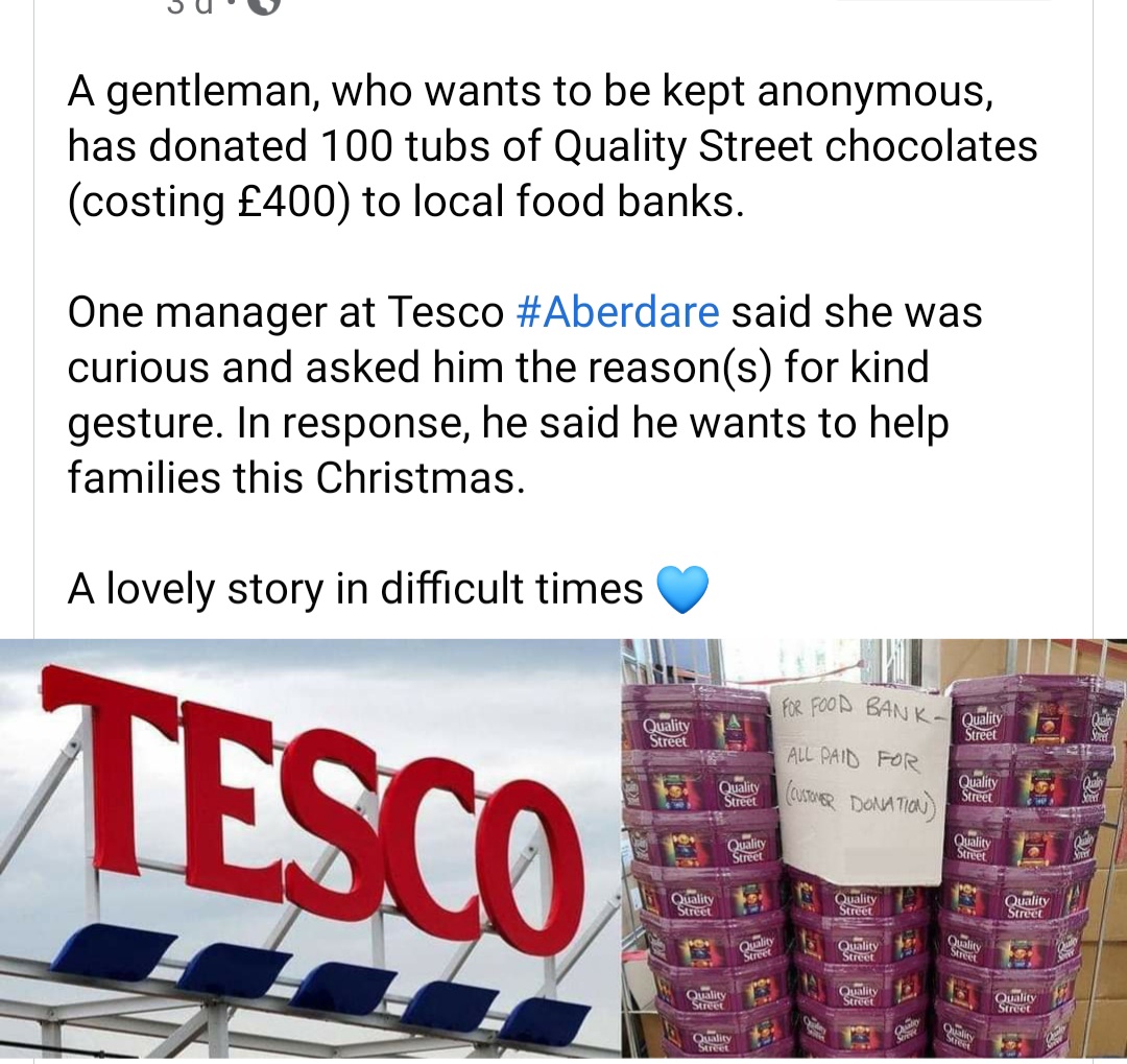 A lovely story in difficult times 😍😍
#Tesco @AdamsNat