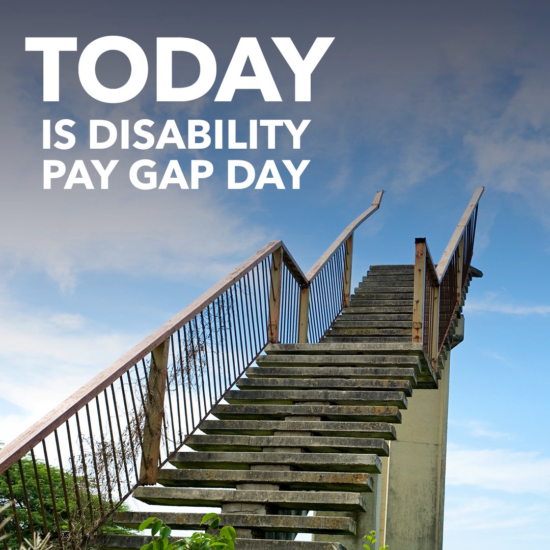 Today is  #DisabilityPayGap day.That’s the day disabled workers stop getting paid for the rest of the year.