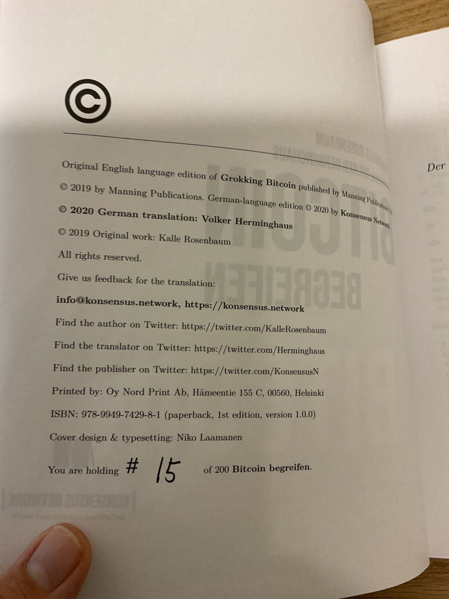 whitefleaCH's tweet photo. #15 of #Bitcoin begreifen. Yay! #grokkingBitcoin
Now I don’t feel like a deer 🦌 in headlights 💡in German 🇩🇪
Thx @kallerosenbaum @herminghaus @KonsensusN https://t.co/rgAozvnZjL