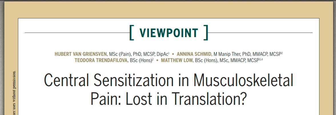 Great Viewpoint in JOSPT 🧠💪

jospt.org/doi/abs/10.251…