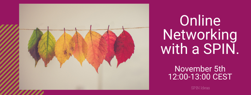 spinideas's tweet photo. Social distancing doesn't have to keep you from strengthening your network thanks to our Networking with a Spin online monthly events. Join us on November 5th.

https://t.co/JDHTHCkCFS

#SpinIdeas #Networking #OnlineEvent https://t.co/zdBMjASGIs