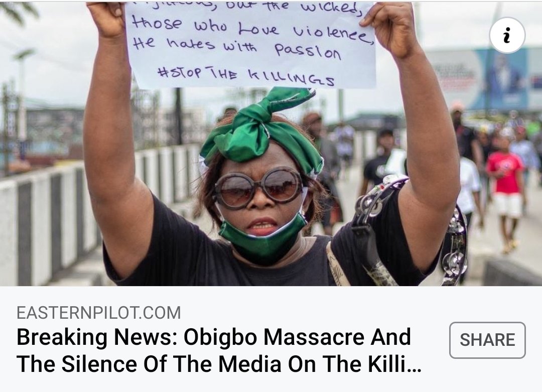 Mazi Nnamdi Kanu (@mazinnamdikanu) on Twitter photo Nigeria media silence on the ongoing <a href="/GovWike/">Nyesom Ezenwo Wike</a> inspired genocide in #Obigbo by <a href="/HQNigerianArmy/">Nigerian Army</a> is noted for posterity sake. Social commentators have gone silent, vocal critics of self determination agitators are nowhere to be found. Hypocrites! Nigeria media silence on the ongoing <a href="/GovWike/">Nyesom Ezenwo Wike</a> inspired genocide in #Obigbo by <a href="/HQNigerianArmy/">Nigerian Army</a> is noted for posterity sake. Social commentators have gone silent, vocal critics of self determination agitators are nowhere to be found. Hypocrites!