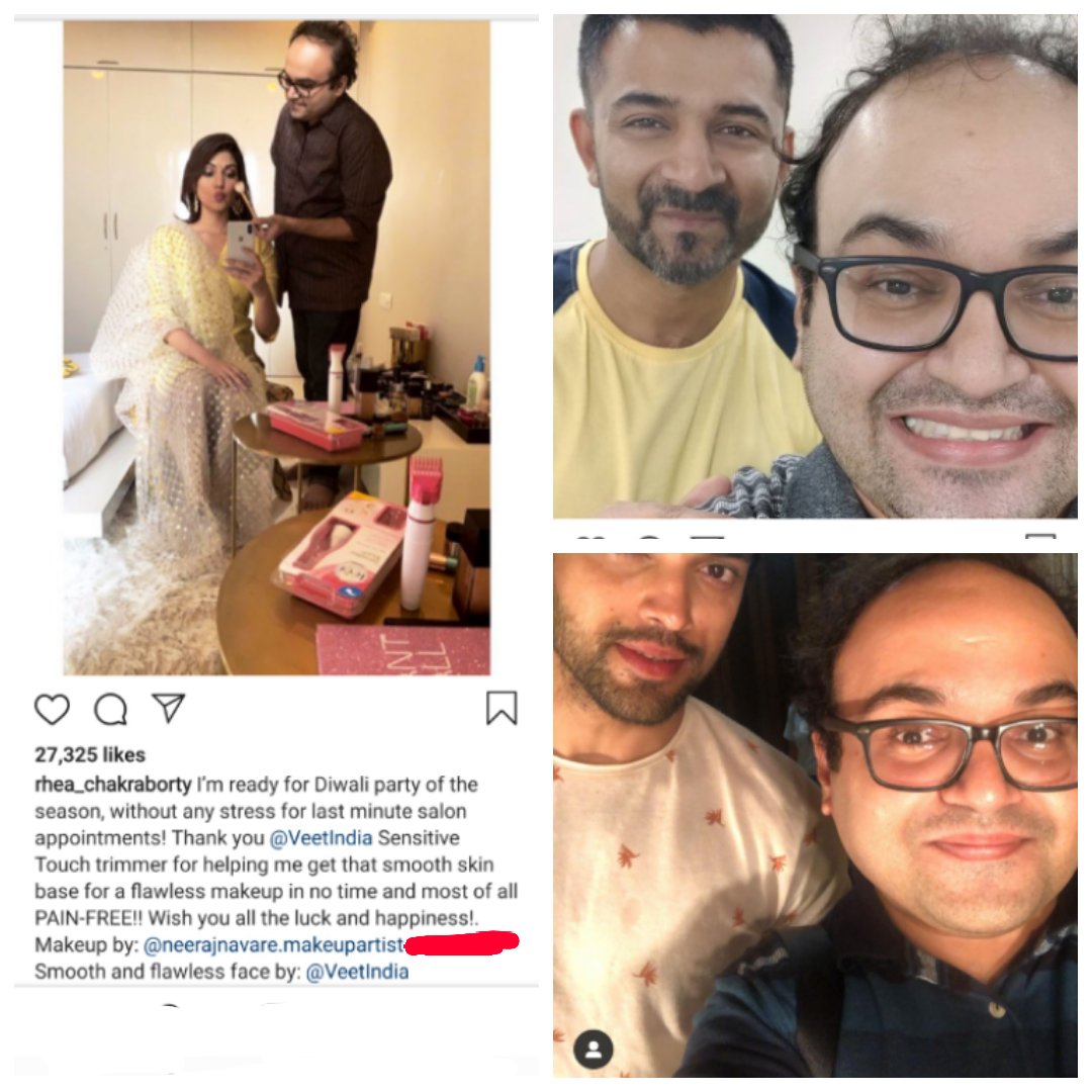 RuhiZ9880's tweet photo. Just Compare 2 of these pictures.

If he was Neeraj Navare, then he is a make-up artist.

Why did he go to Sushant's house on 14th June ??

#SSRJusticeDelayed 

@ips_nupurprasad 
@PMOIndia 
@HMOIndia 
@NiteshNRane 
@NitishKumar 
@DoPTGoI 
@ManojTiwariMP 
@NIA_India 
@ravikishann https://t.co/DkmKWpcXzB