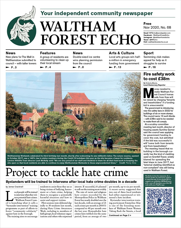 The November edition of Waltham Forest Echo is now out! Includes contributions from <a href="/wfchub/">WF Community Hub</a>, @FRPonline, <a href="/GPWalthamForest/">Greenpeace Waltham Forest</a>, <a href="/_elsouth/">Eleanor Southgate</a>, <a href="/gemma_batterby/">Gemma Batterby</a> and <a href="/BWFSC_Gators/">Waltham Forest Gators</a>. Pick up or download your free copy: walthamforestecho.co.uk/download/