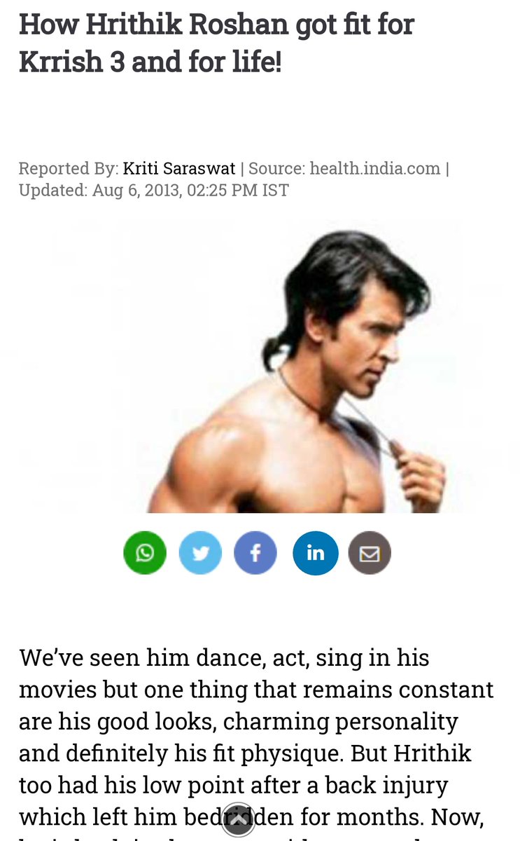 Hrithik Roshan Workout Routine | TikTok, image size:743x1200