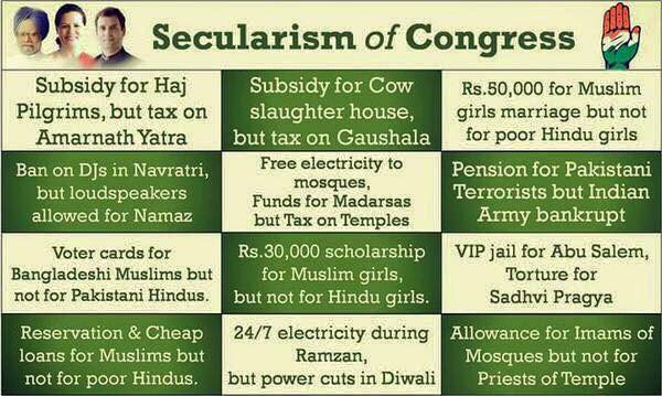 SouleFacts's tweet photo. Time to dissect Congress secularism and ask direct questions to @RahulGandhi and @ShashiTharoor https://t.co/l7aGcsqk7a
