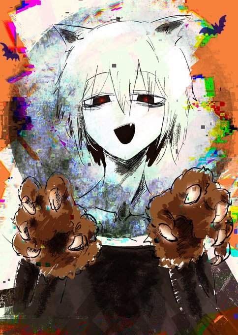 デジタルワーウルフ 五味人美 #五味人美 #ハロウィン #狼男 https://t.co/iWCT6XTm8l 