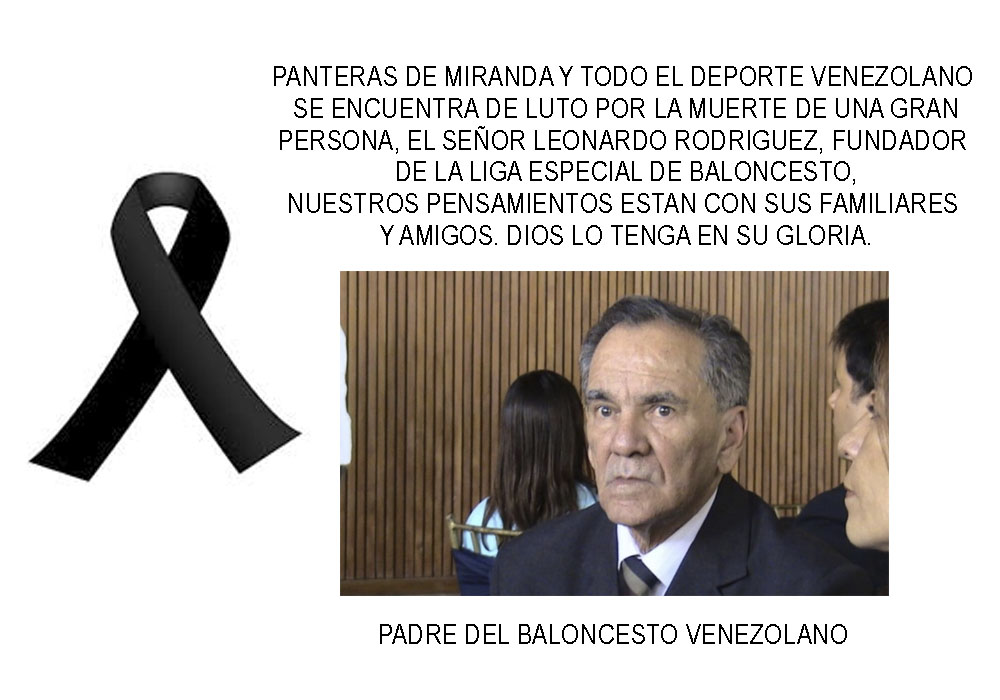 Nuestras condolencias por el fallecimiento de Leonardo Rodriguez.