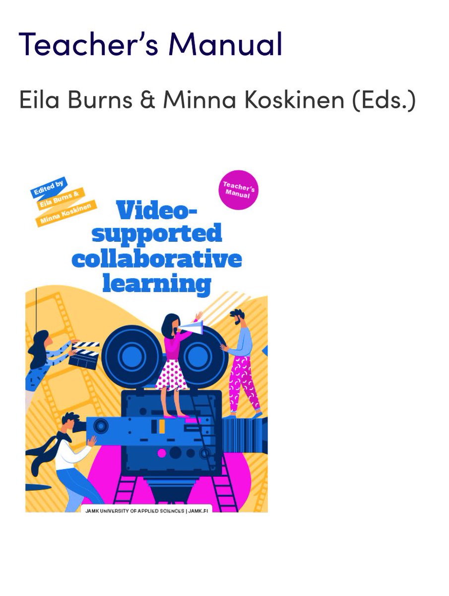 VisualProject2's tweet image. Project’s product| Teacher’ Manual on VSCL. Acess link jamk.fi/fi/Tutkimus-ja…