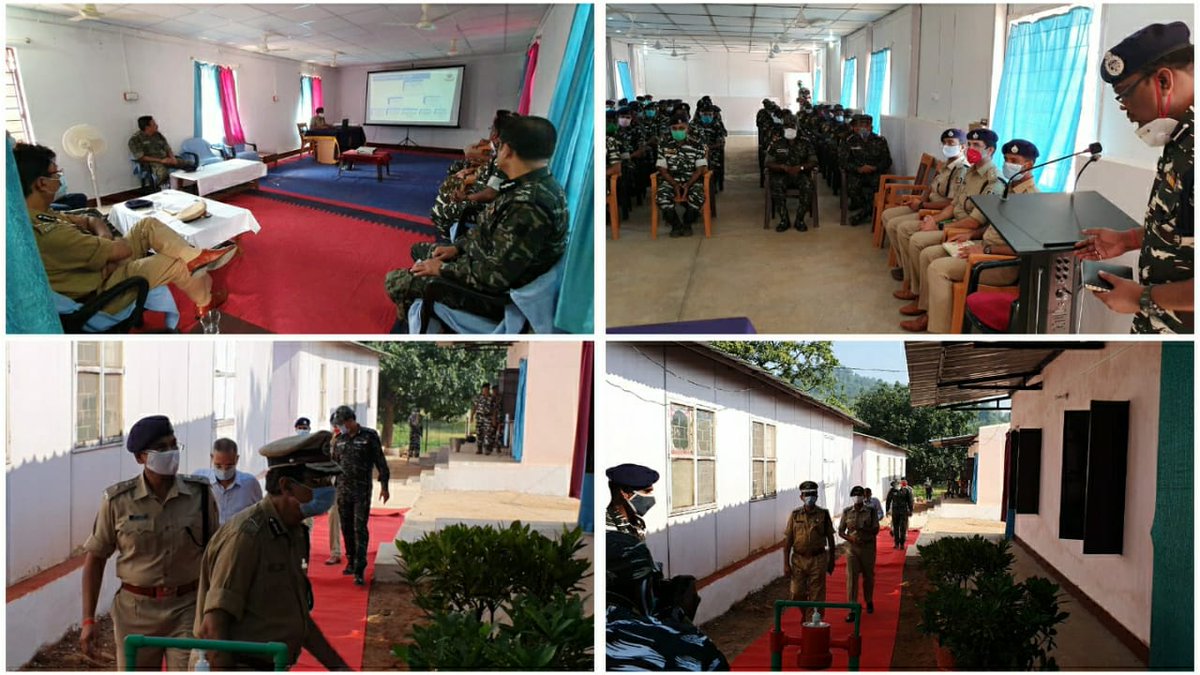 spkandhamala's tweet photo. DGP Odisha Shri Abhay,Spl DG CRPF Sri Kuldeep Singh, Director Intelligence Sri R.K.Sharma, IGP (Ops) Sri Amitabh Thakur &amp; other senior officers of Odisha Police &amp; CRPF visited Khamankhol COB &amp; reviewed LWE scenario in Kandhamal district &amp; interacted with the Jawans of CRPF &amp; SOG. https://t.co/X0vfNeJQe7