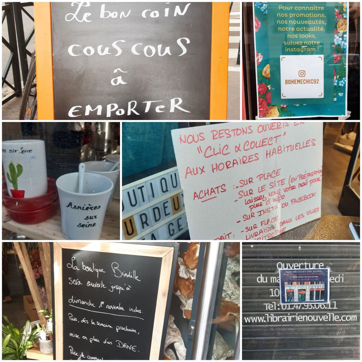 re_asnieres's tweet photo. 👍🏼👏🤝 #ClickAndCollect, vente à emporter...nos #PetitsCommerces s’organisent avec des solutions de livraison! 

Soutenir nos #commerces de proximité c’est possible ! 

C’est par vos actions et vos choix de mode de consommation que vous pouvez aider nos #commerçants d’#asnieres https://t.co/kCYF6zO9Wp
