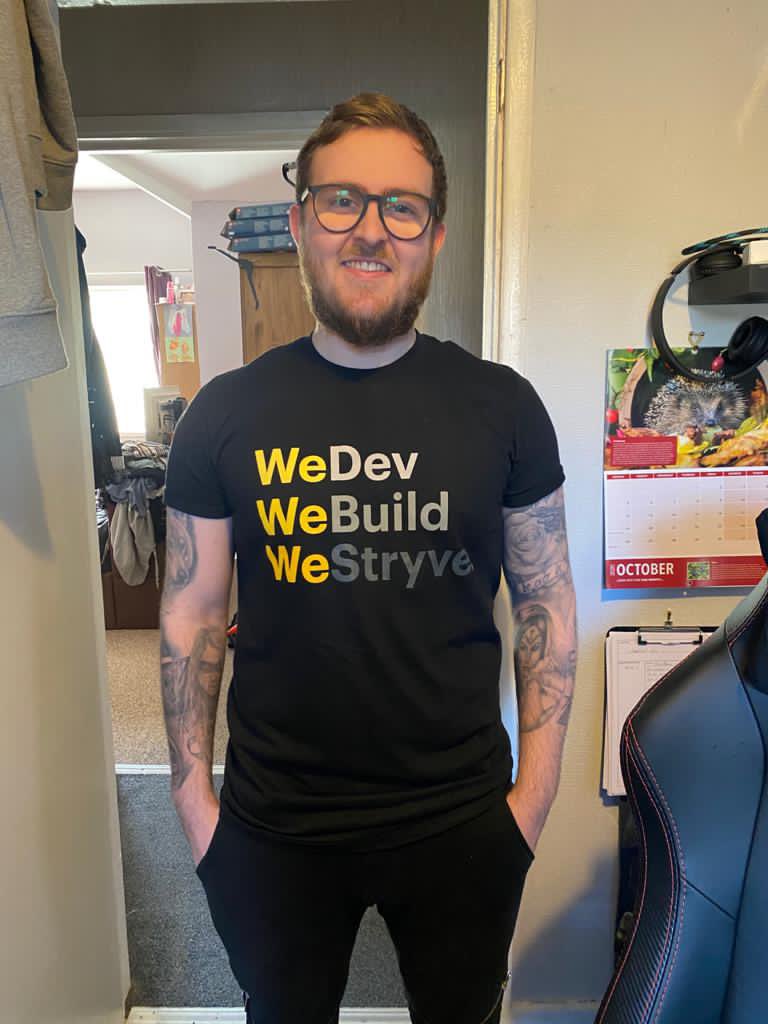 jack (@jackevans_dev) on Twitter photo My @WeStryve tee arrived! The fit and materials are great, love the design 😍. #DEVCommunity help grow this great brand and community - <a href="/Evans_webDev/">Jason Evans</a> was showing me his most recent gatsby project My @WeStryve tee arrived! The fit and materials are great, love the design 😍. #DEVCommunity help grow this great brand and community - <a href="/Evans_webDev/">Jason Evans</a> was showing me his most recent gatsby project