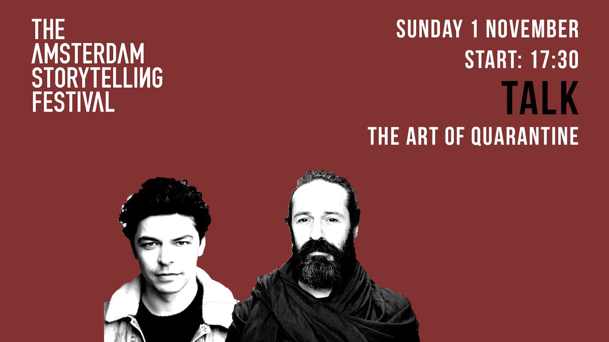 At 17.30 LIVE  at Amsterdam Storytelling Festival <a href="/StorytellingF/">StorytellingFestival</a> with Raphael Rodan &amp; Sahand Sahebdivani.
Today a broadcast about "The Art of Quarantine" with Charlie MacGechan &amp;Tom Radcliffe and performances of Margo van de Linde &amp; Erik Sjøholm.
youtube.com/embed/YalBtorS…