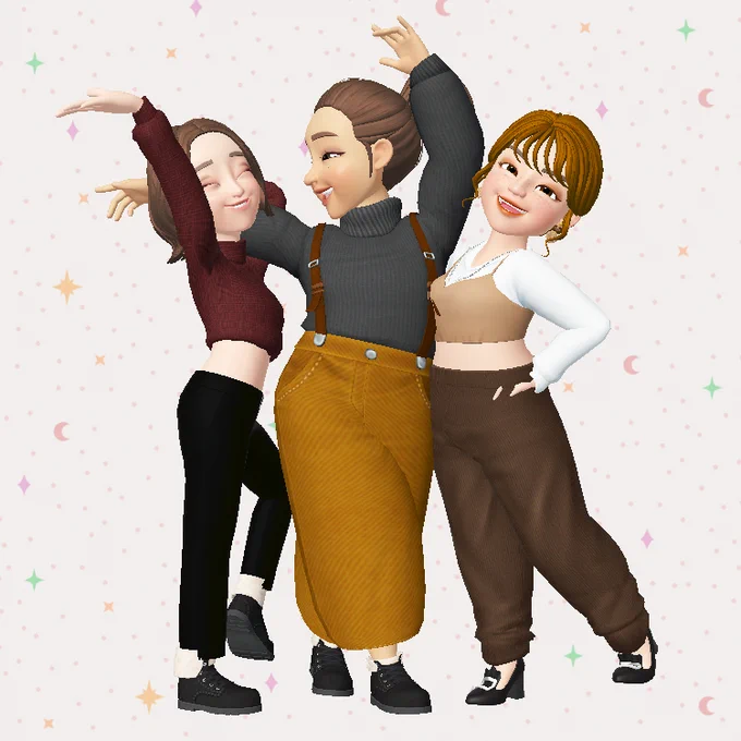 ZEPETO、ぽっちゃりアバター作れるようになってて超かわよ…?♡
着せ替えはかどる〜〜 