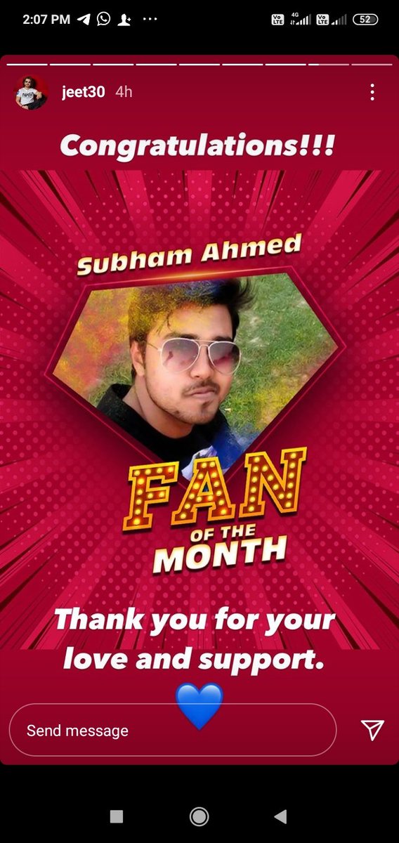 Subhamspeak's tweet photo. You know how much I love you @jeet30 ..β€οΈππππ
My love for bengali movies started with you ,,i was 6yrs then when "SATHI" released & trust me from that time I started to follow you in magazine,newspaper & yes in TV obviously.. (1/3)
#AFanForLife #ThanksForTheRecognition https://t.co/95zsJEjRMM