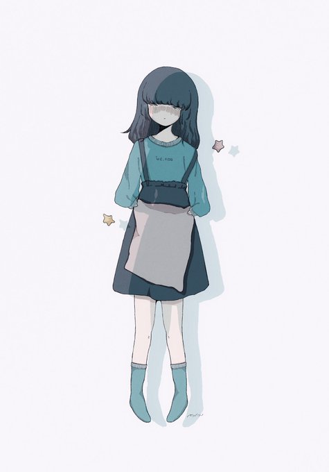 「黒髪 吊りスカート」のTwitter画像/イラスト(古い順)