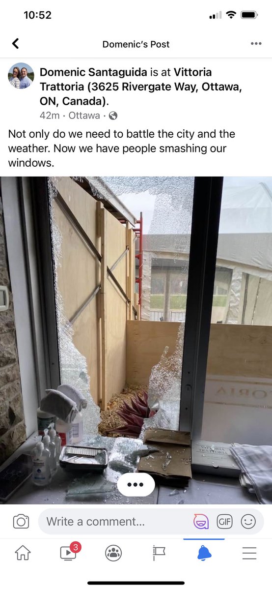 Can’t believe this is happening!  How much more can small business go through... <a href="/ottawacity/">City of Ottawa</a> <a href="/fordnation/">Doug Ford</a> <a href="/OttawaPolice/">Ottawa Police</a> <a href="/ctvottawa/">CTV Ottawa</a> @LisaLaFlammeCTV <a href="/CBCOttawa/">CBC Ottawa</a>