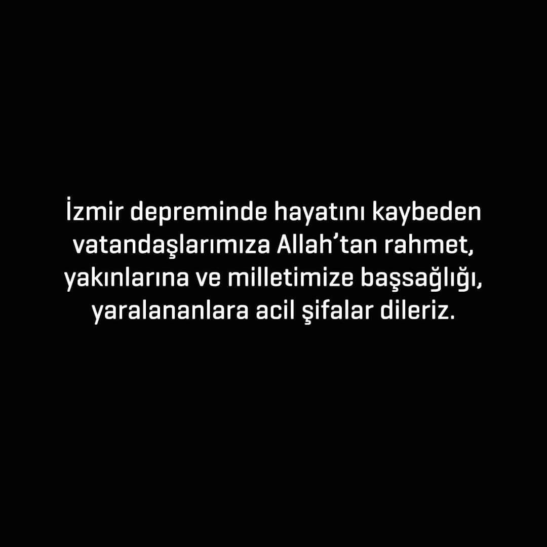 Deprem öldürmez !
İhmal ve niteliksiz bina öldürür...
#GecmişOlsunİzmir
Hayatını kaybeden tüm vatandaşlarımıza 
Allah' tan rahmet ve yaralılarımıza acil şifalar diliyoruz...