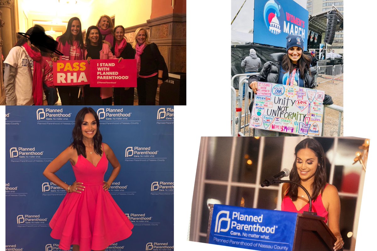 I have fought for women’s reproductive rights countless times & was at the passing of the RHA in NY invited by my State Senator the day it was passed in Albany. I received the Nassau County Community Champion Award from Planned Parenthood in 2019 for my unstoppable activism. 3/