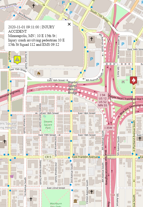 CrimeWatchMpls's tweet image. Injury crash involving pedestrian
10 E 15th St
Squad 112 and EMS
#DowntownMpls 
09:12 

facebook.com/CrimeWatch1stP…