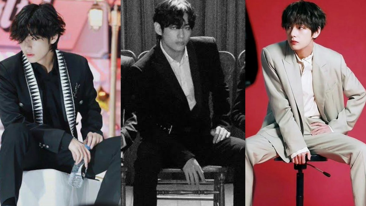 taekookfolder's tweet photo. Taehyung manspreading >>>>>> https://t.co/7Or3XMFMQ2