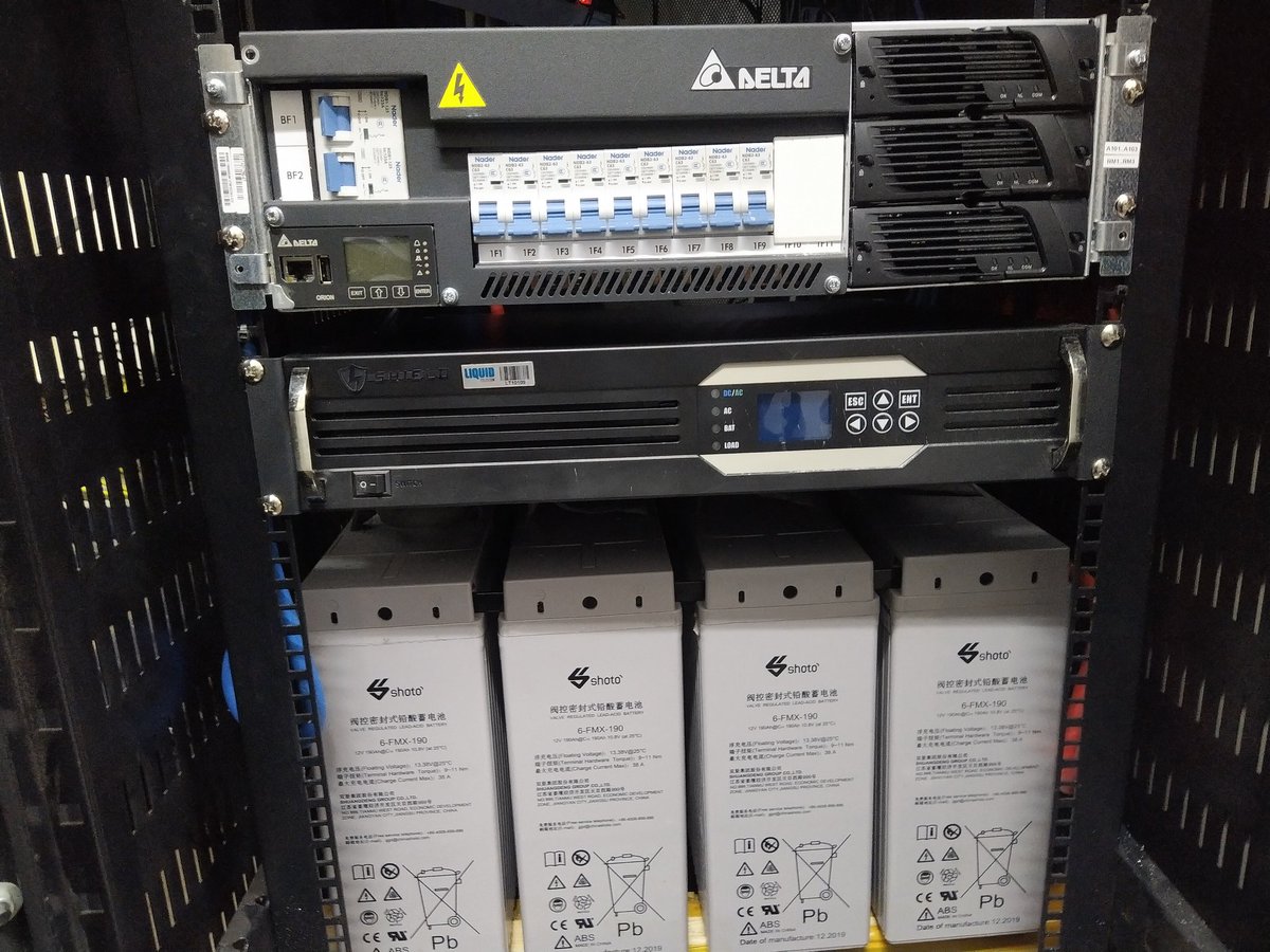 Optimization & Improving System Efficiency ~ Recovery of a Legacy 20kVA UPS; Replacement with 8kW (Scalable) Rectifier, 6kVA Non-Charging Inverter and 48V,190aH Battery Bank. Load optimized from 8kW to 1.2kW, Meaning biggest Chunk of Power was being taken up by UPS old batteries