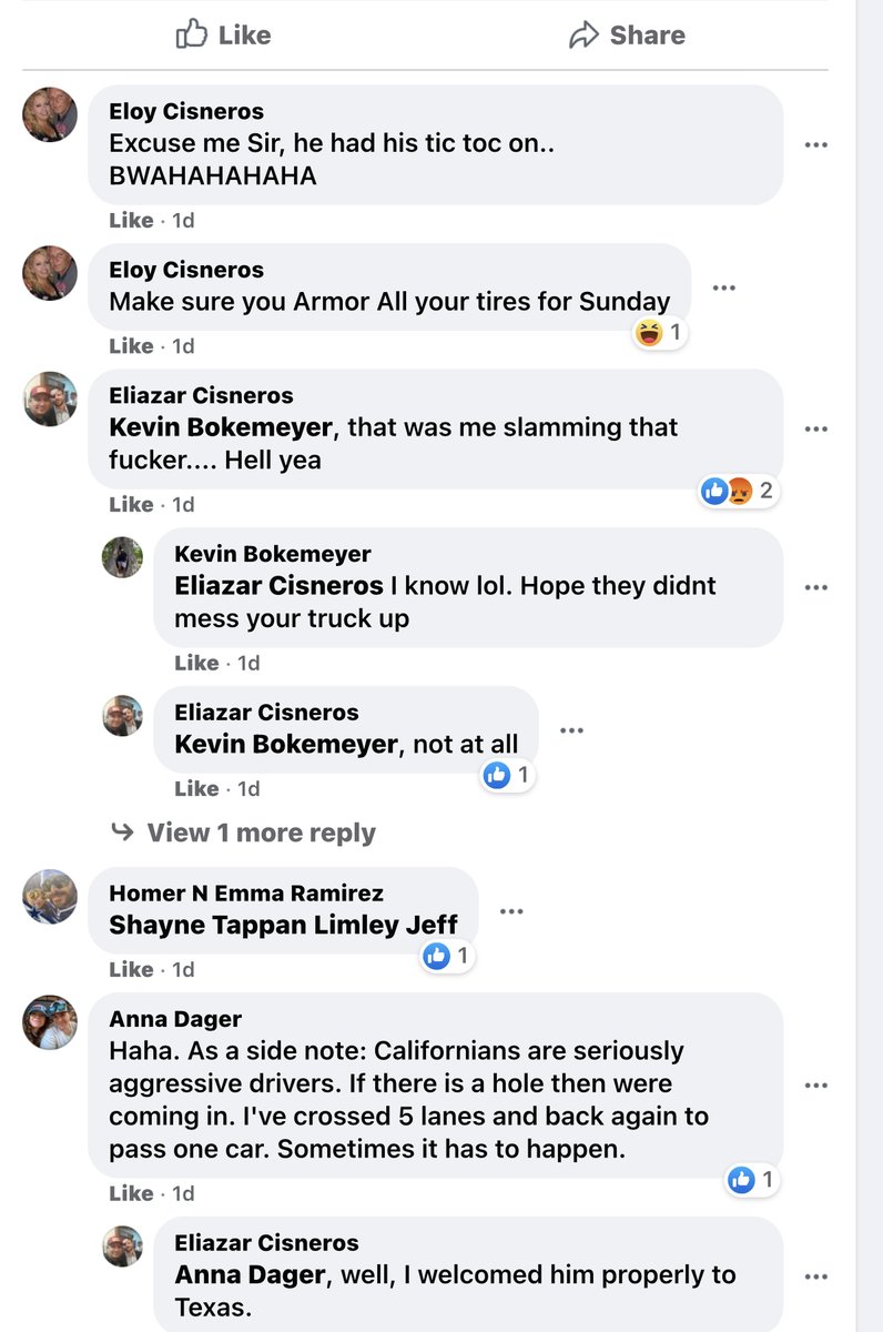 So if the good folks at the  @FBI  @FBISanAntonio  @FBIHouston might want to look at as he is openly bragging about engaging in reckless vehicular endangerment  https://www.facebook.com/655809101/videos/10158131938059102/archive  https://archive.is/vGwWZ&nbsp;