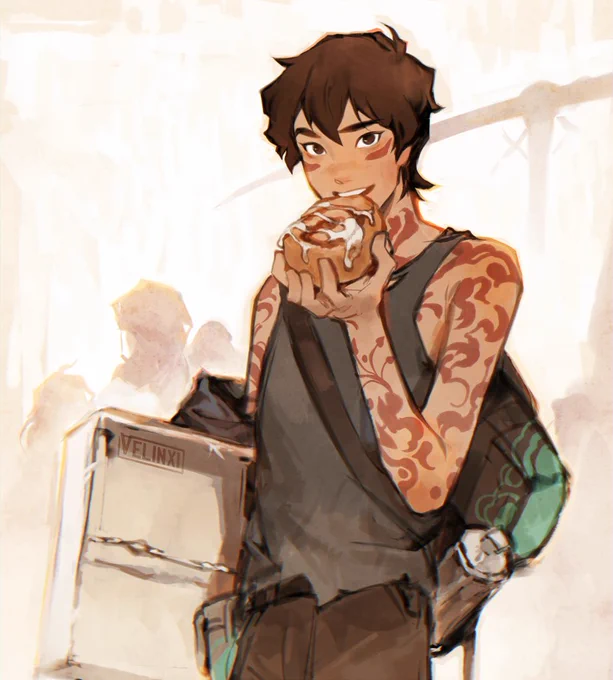 [ctc modern au] comes and goes for food like a cat... 