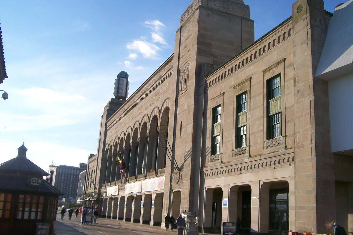 27. Boardwalk Hall, Atlantic City, NJ. I've been here for Albany Devils games and the AHL All-Star game. Kind of strange to see this legendary building used for a different purpose.