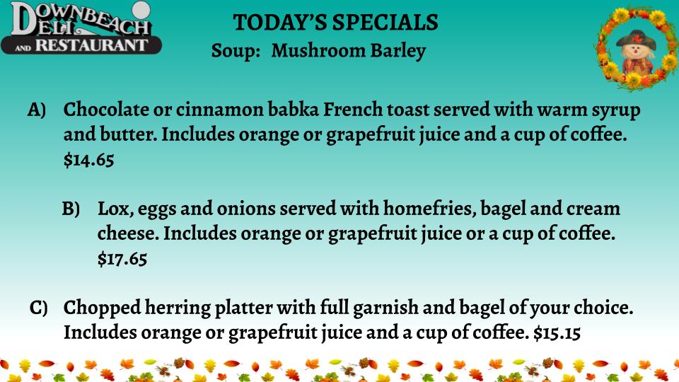 DownbeachDeli's tweet photo. Sunday, November 1st! Our doors are open for indoor dining! https://t.co/3mTbzE3sUE