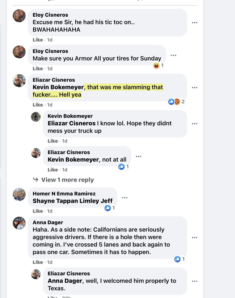 Eliazar Cisneros to Kevin Bokemeyer “that was me slamming that fucker.... Hell yea”this isn’t funnythis isn’t normal this is overt voter intimidation and reckless endangerment the 3 videos do not support Cisneros’ claim https://archive.is/vGwWZ 