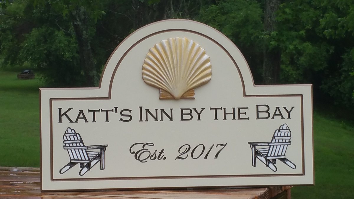 cottage_green's tweet photo. Beach House Name by https://t.co/mxWEx0l0jL #Coastal Inn by the #Bay commercial grade signs; #computer preview provided! 3D Clam Shell carving included! #ocean #beachsign #HouseName #CoastalSign #outdoors #ChristmasGift https://t.co/qzr0gBNiMn