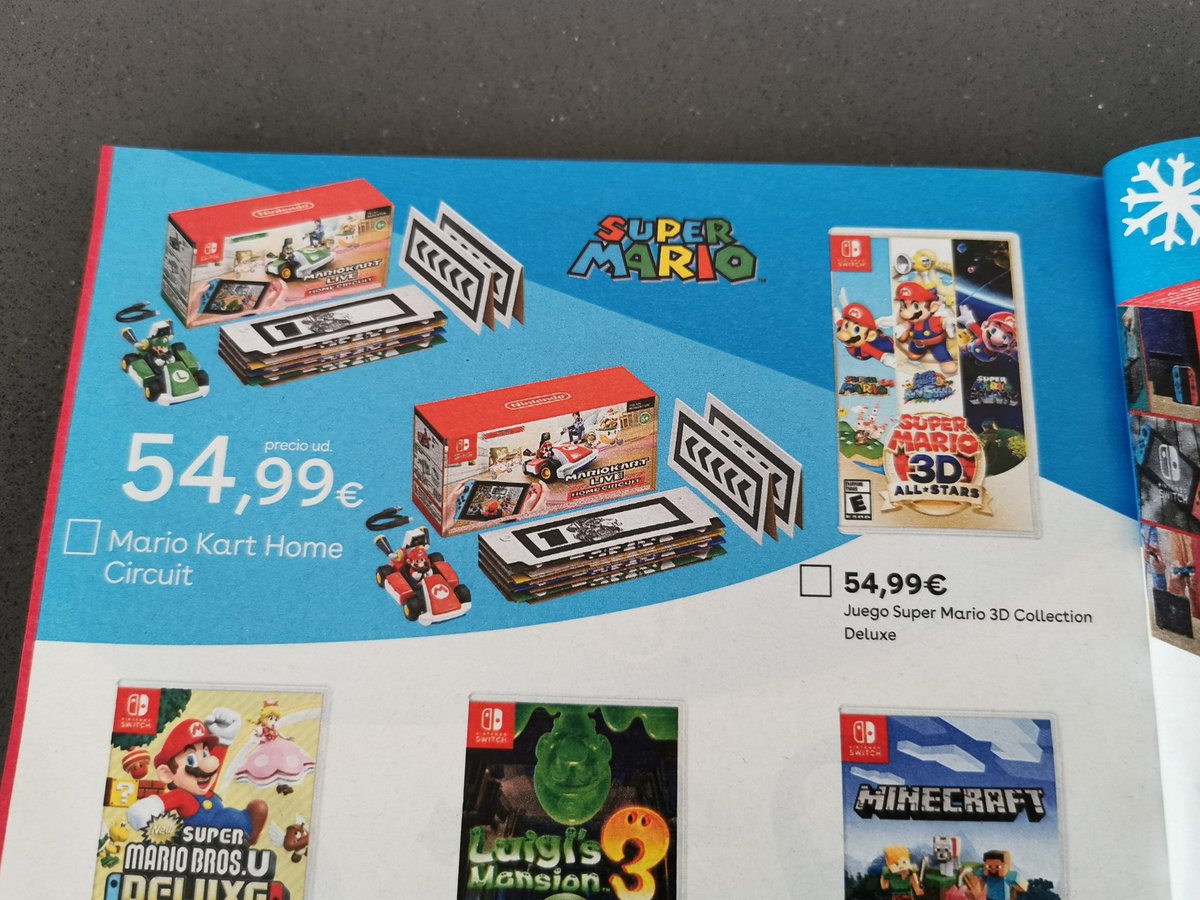 franllamas's tweet image. He visto precios de #MarioKartLiveHomeCircuit a 110-100€ pero a 55€ a ver quién se resiste.