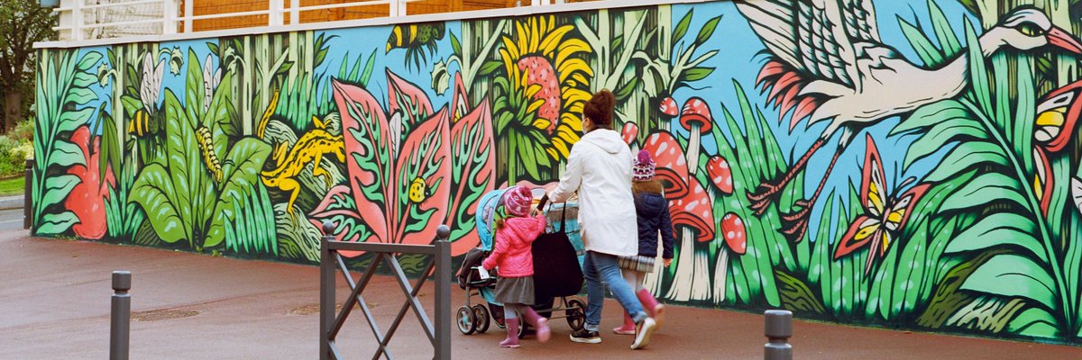 nanoh_art's tweet photo. AGENCE NANOH 🎨
L'artiste Yakes et notre équipe sont intervenus sur les murs de l'école Paul Bert de Chaville.
Un immense merci à la mairie de Chaville pour leur confiance et leur implication dans la vie artistique du territoire.
#artiste #peinture #nanoh  #territoire https://t.co/NfMuVG8DFK