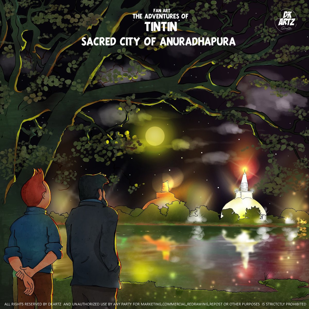 Dkartz_'s tweet photo. The Adventures of Tintin is animated TV show based on The Adventures of Tintin by Belgian comic artist Hergé.
Dkartz did  another fan art for Tintin around Ceylon 🇱🇰 
Adventures of Tintin - Sacred City of Anuradhapura
Stay tuned with Dkartz for more
@Tintin https://t.co/rcKLthFa0w